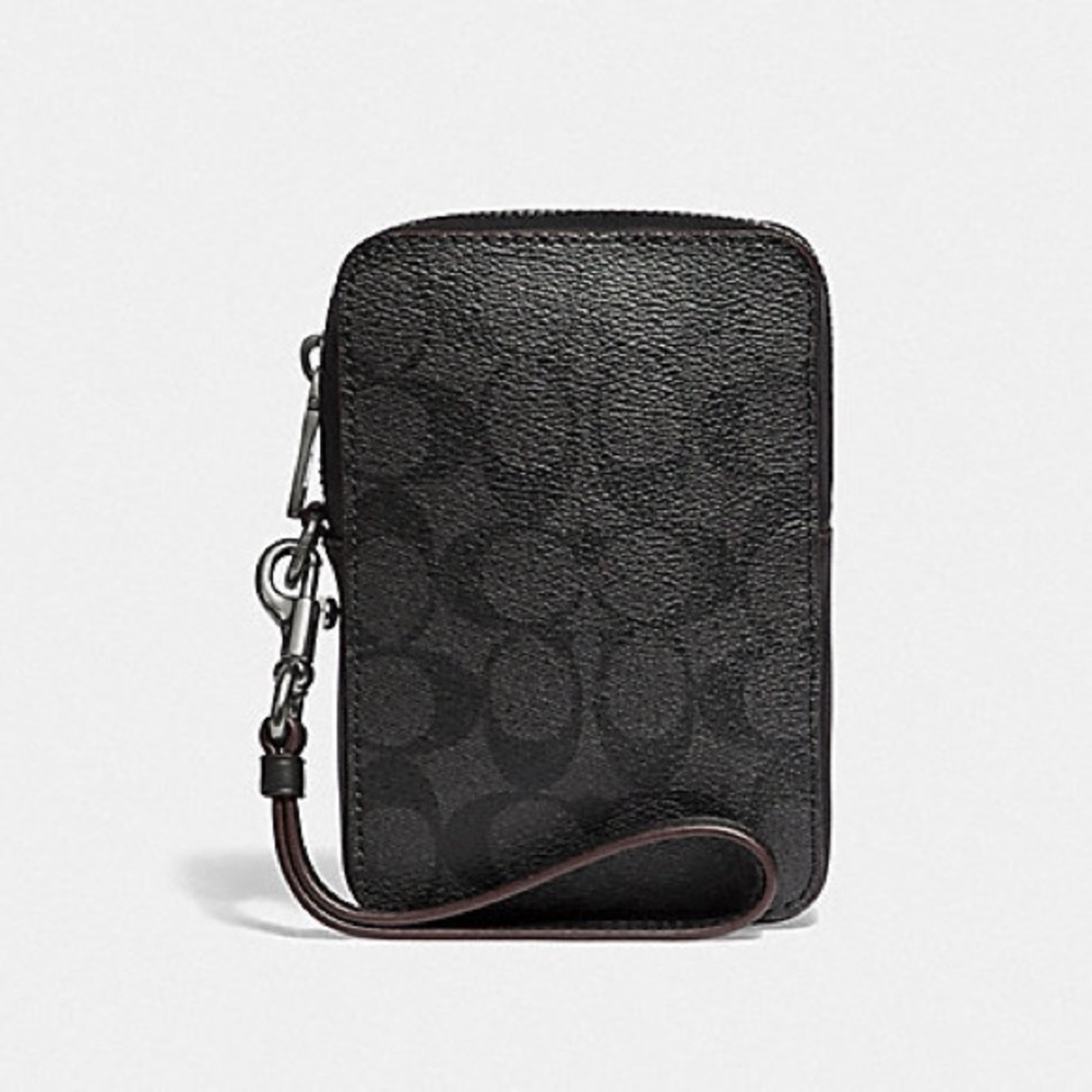 COACH SMALL POUCH IN SIGNATURE CANVAS